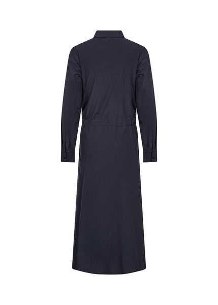 Soyaconcept Netti Long Midi Shirt Dress - Navy