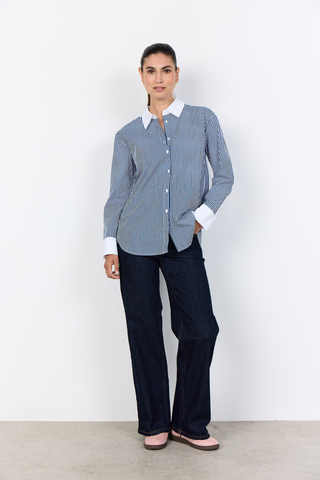 Soyaconcept Belinda Classic Stripe Shirt - Navy