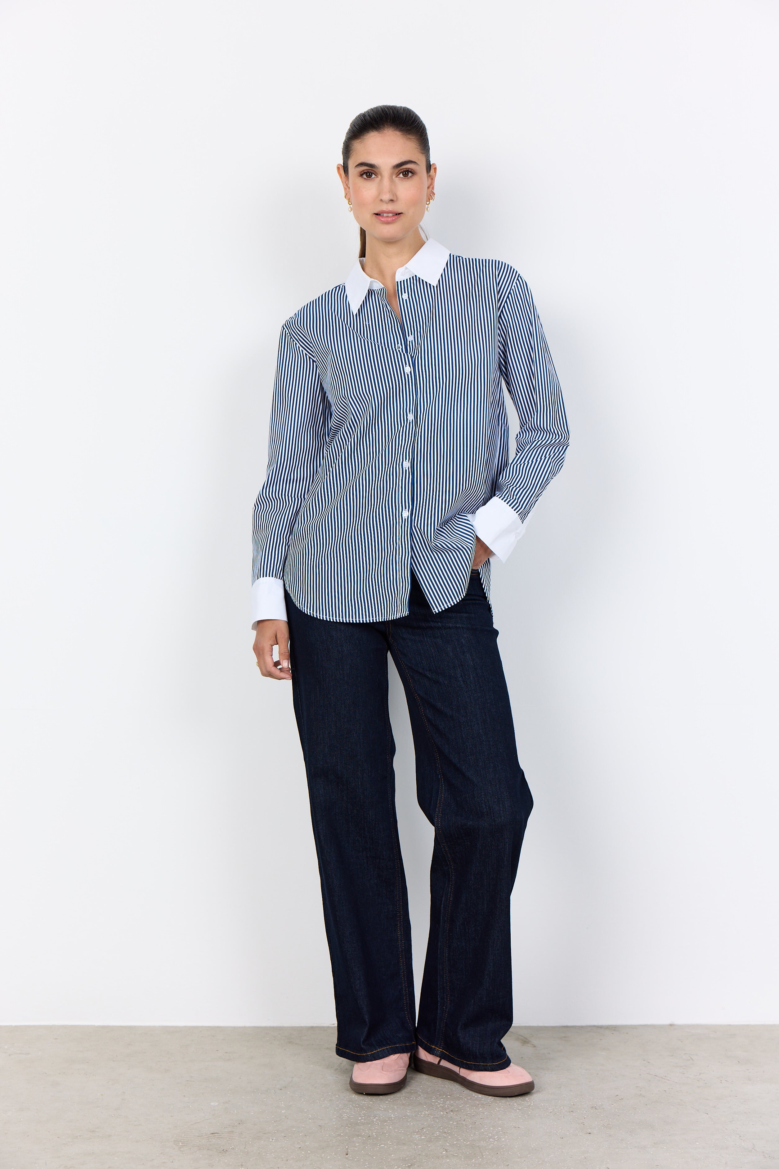 Soyaconcept Belinda Classic Stripe Shirt - Navy