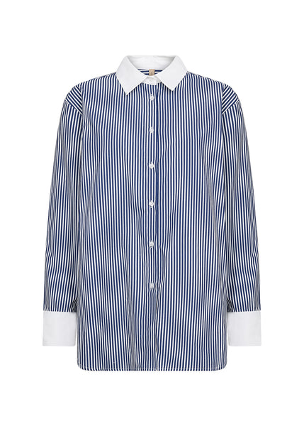 Soyaconcept Belinda Classic Stripe Shirt - Navy