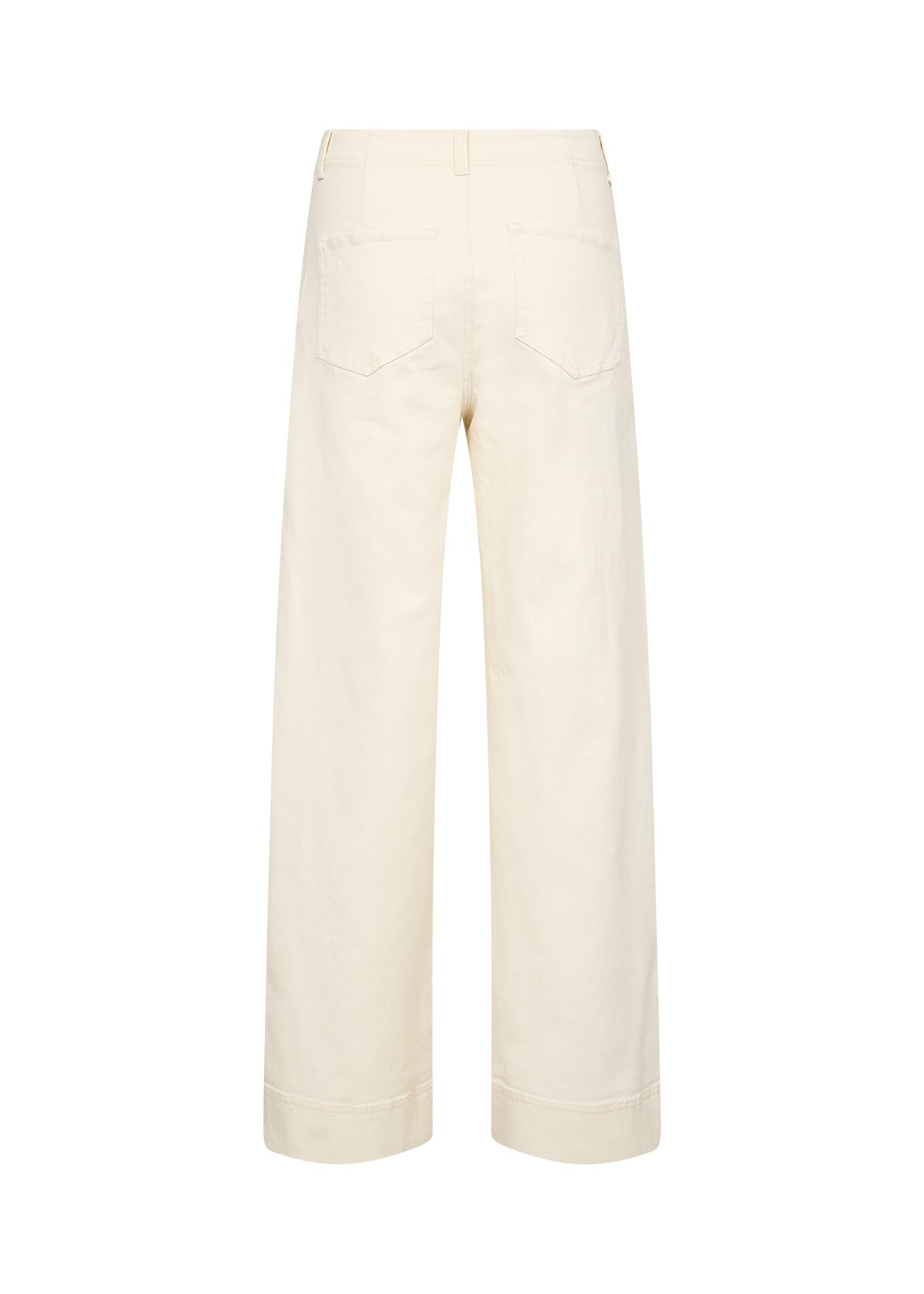 Soyaconcept Bess Button Detail Wide Leg Cotton Jeans