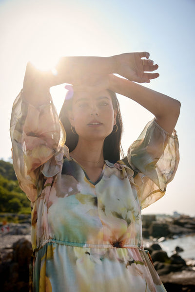 Soyaconcept Carmen Floaty Floral Midi Dress