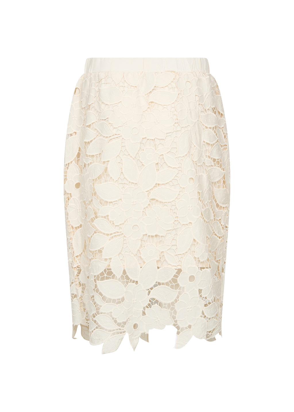 Soyaconcept Cassandra Lace Knee Length Pencil Skirt