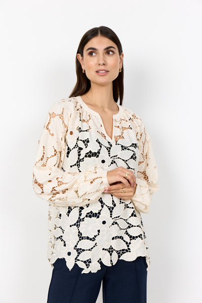 Soyaconcept Cassandra Long Sleeve Lace Blouse