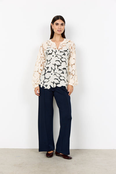 Soyaconcept Cassandra Long Sleeve Lace Blouse