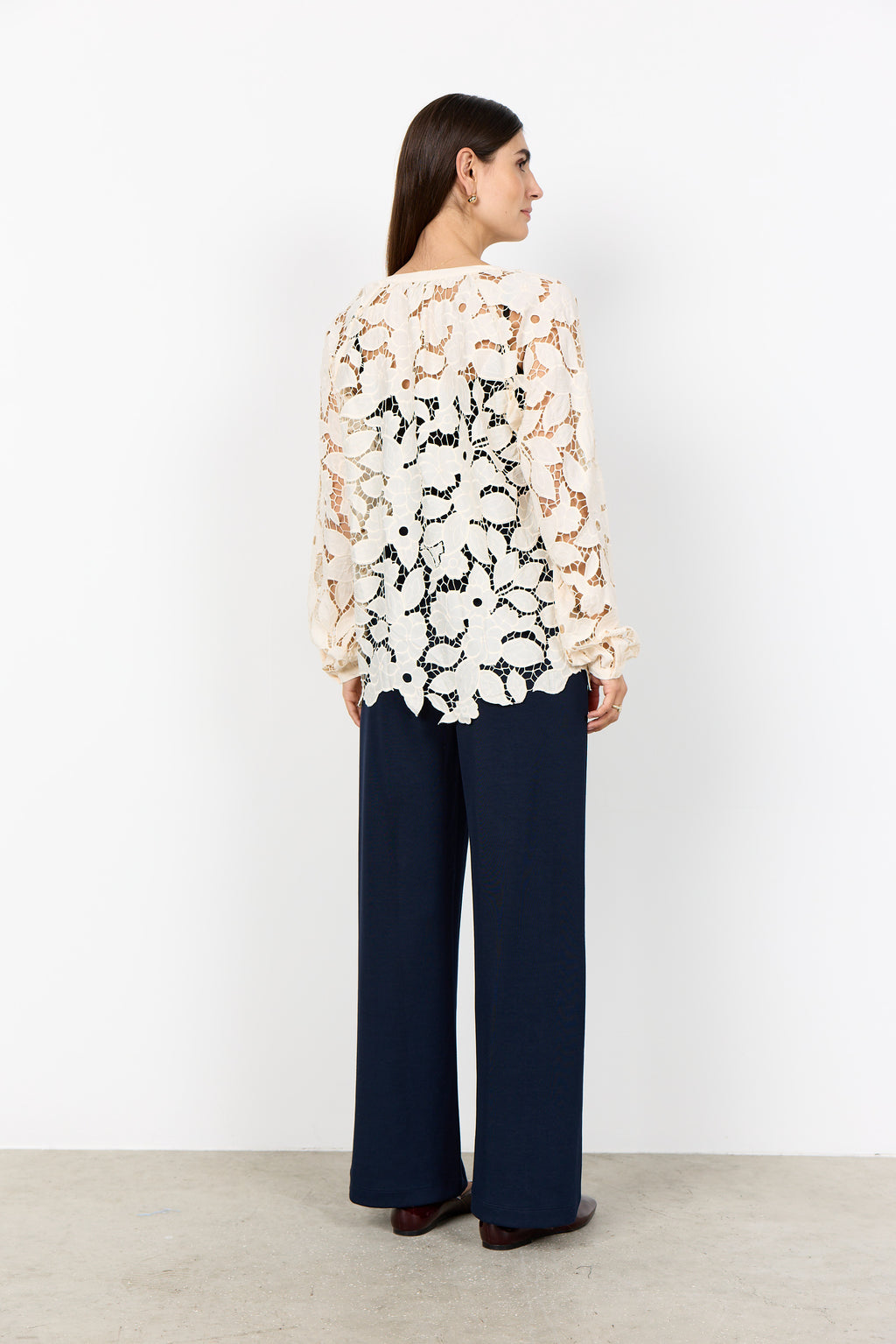 Soyaconcept Cassandra Long Sleeve Lace Blouse