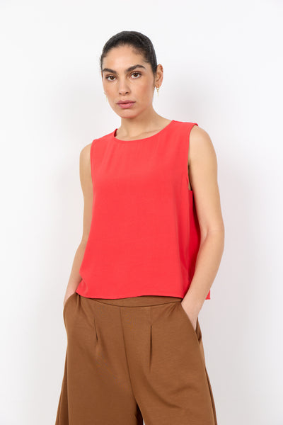 Soyaconcept Cath Button Back Sleeveless Blouse