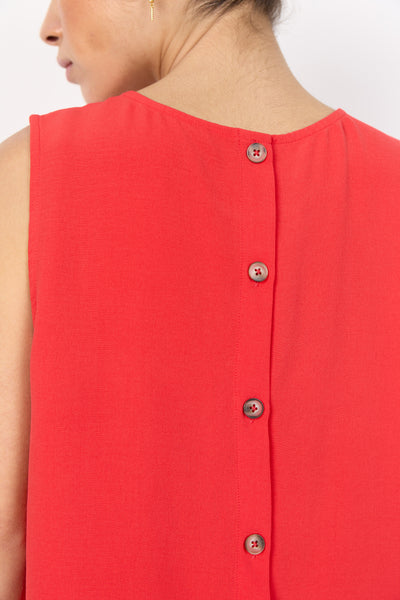 Soyaconcept Cath Button Back Sleeveless Blouse