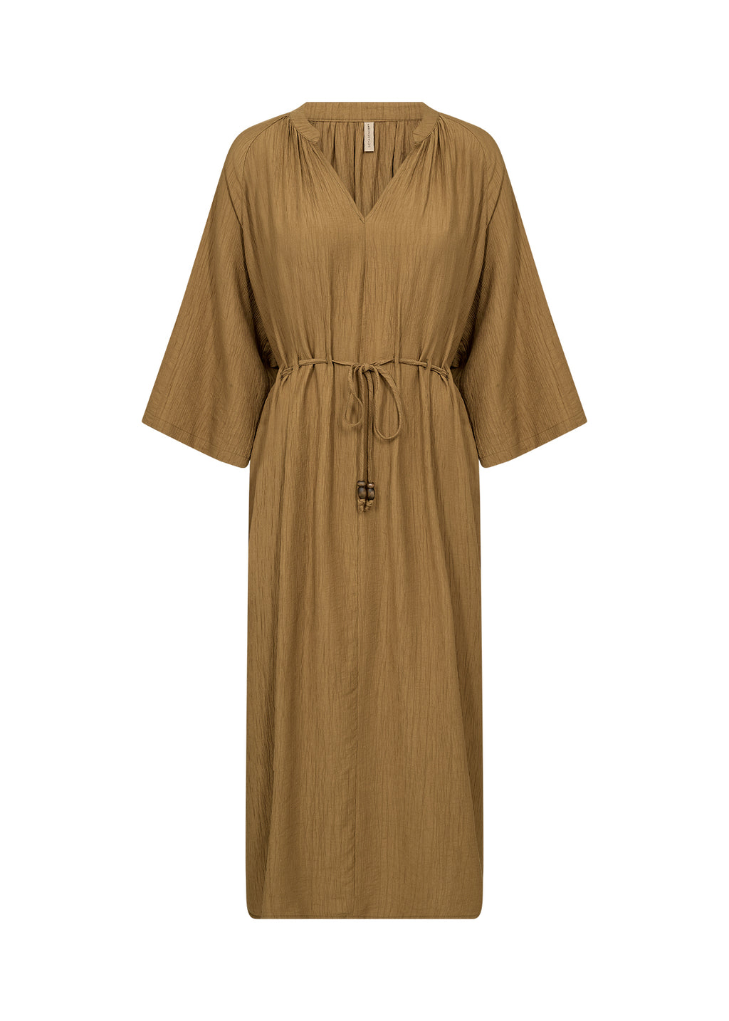 Soyaconcept Fabrina Crinkle Tie Waist Midi Dress