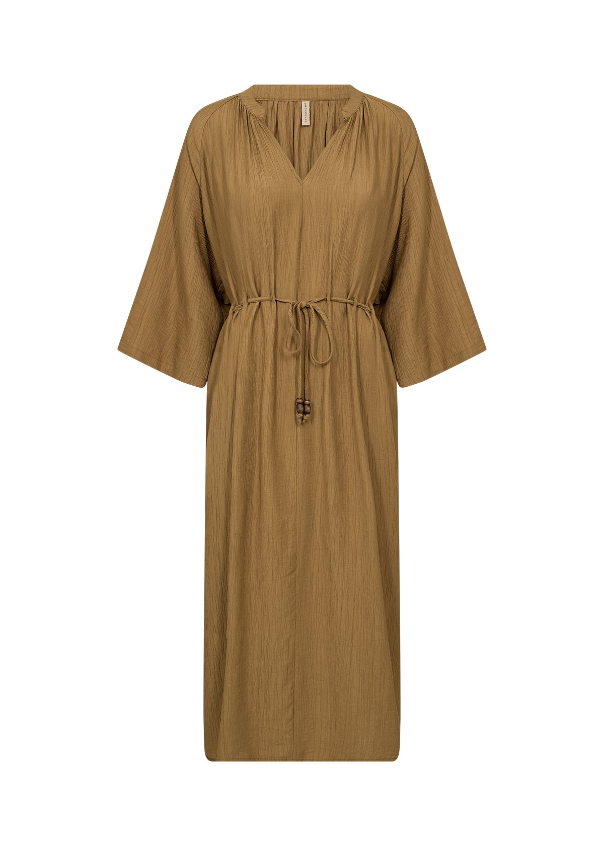Soyaconcept Fabrina Crinkle Tie Waist Midi Dress