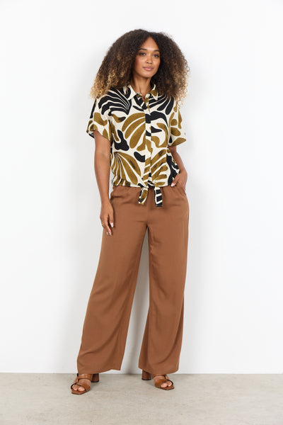 Soyaconcept Feldi Abstract Print Tie Front Shirt