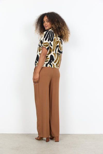Soyaconcept Feldi Abstract Print Tie Front Shirt