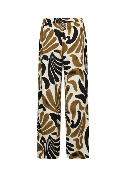 Soyaconcept Feldi Abstract Print Wide Leg Trousers