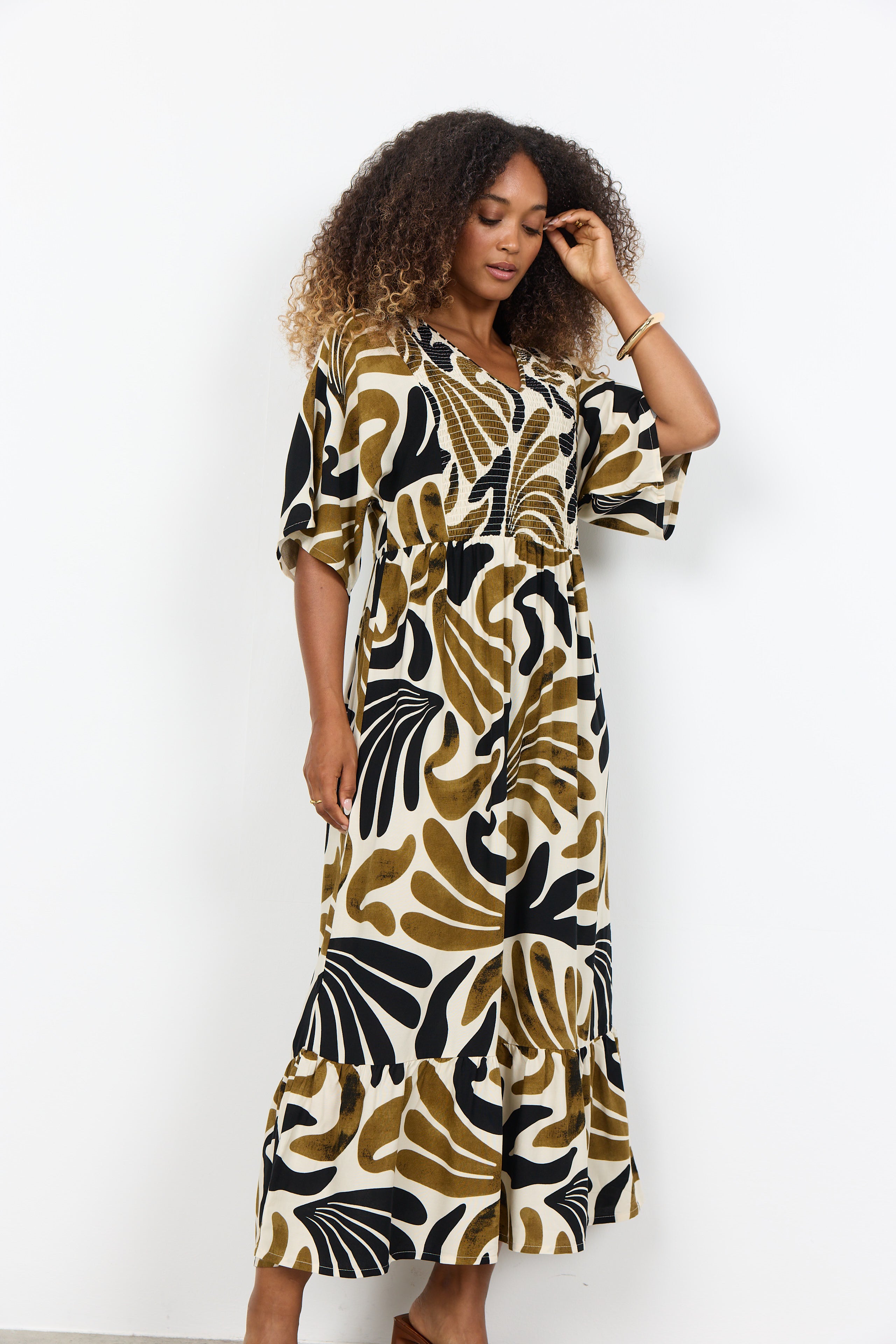 Soyaconcept Feldi Abstract Print Maxi Dress