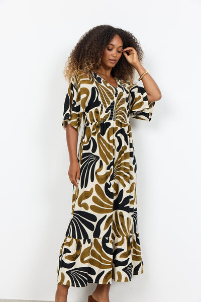 Soyaconcept Feldi Abstract Print Maxi Dress