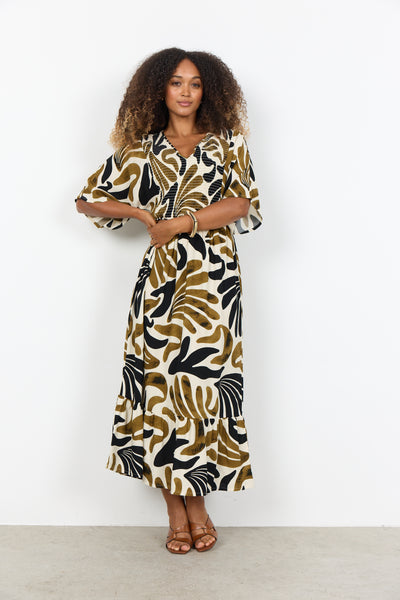 Soyaconcept Feldi Abstract Print Maxi Dress