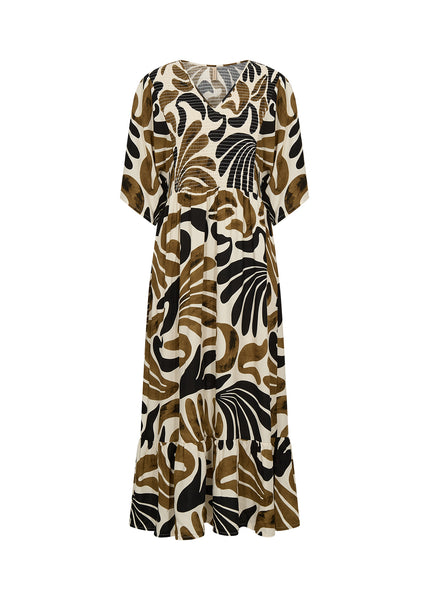 Soyaconcept Feldi Abstract Print Maxi Dress