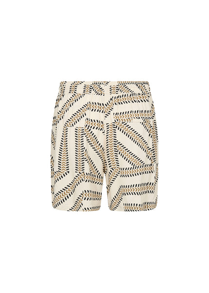 Soyaconcept Felia Geometric Printed Drawstring Shorts