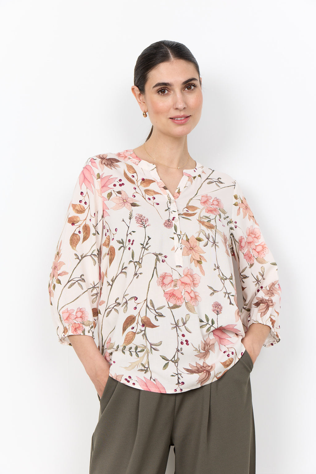 Soyaconcept Grace Floral Print Top