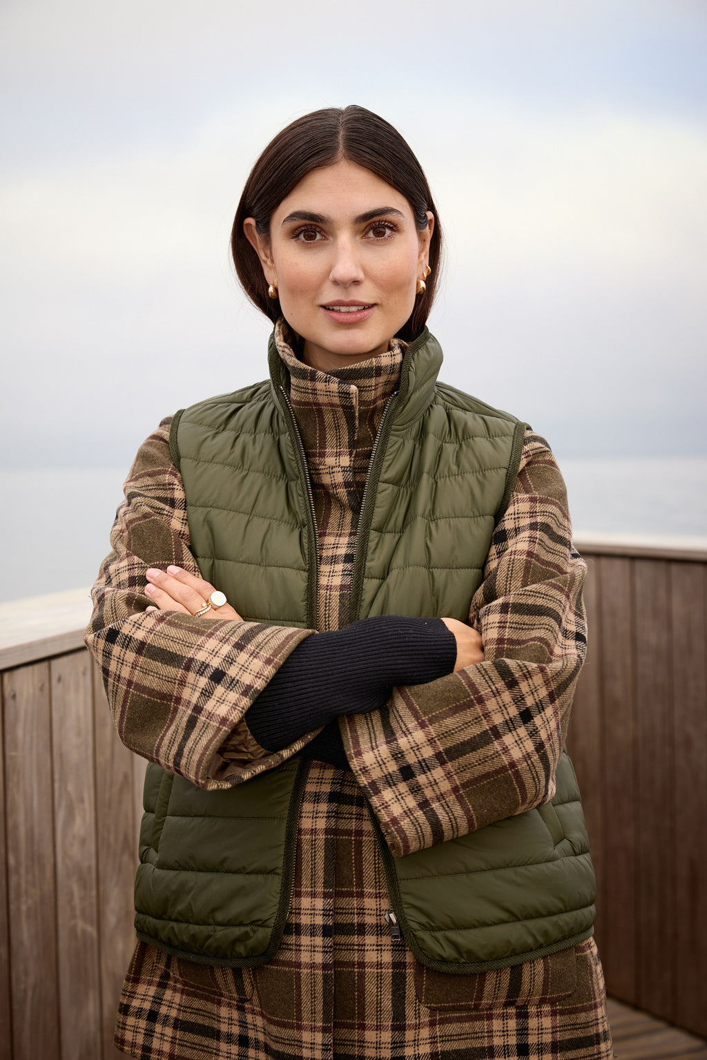Soyaconcept Gerlinde Ribbed Cuff Check Jacket