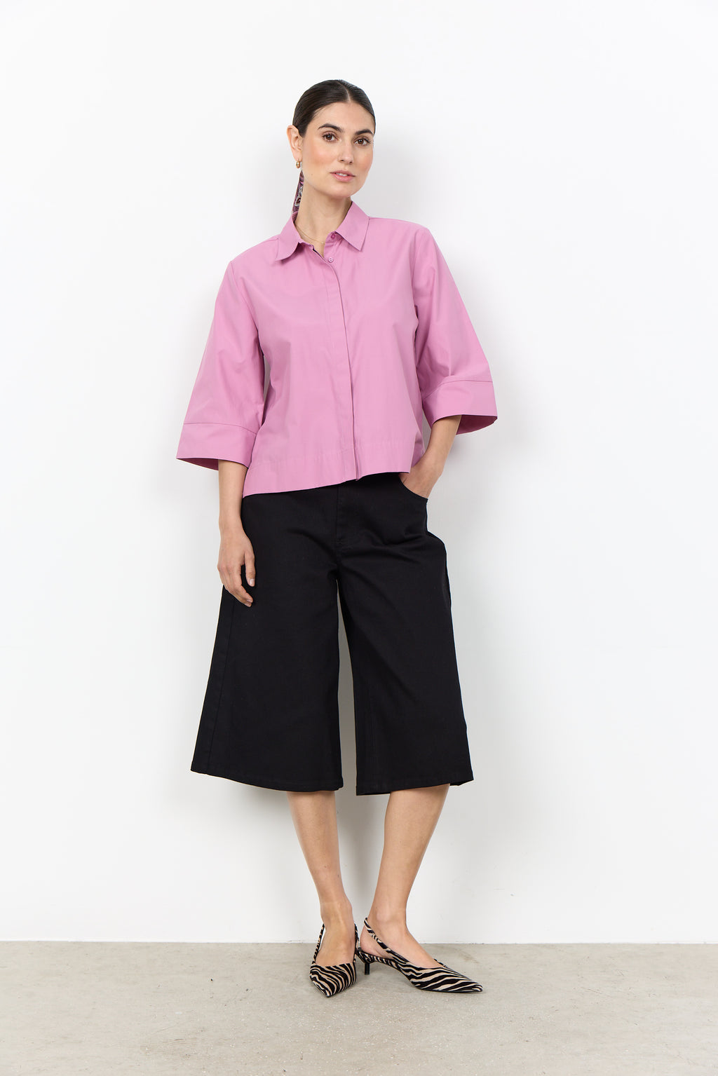 Soyaconcept Netti Short Sleeve Blouse - Pink