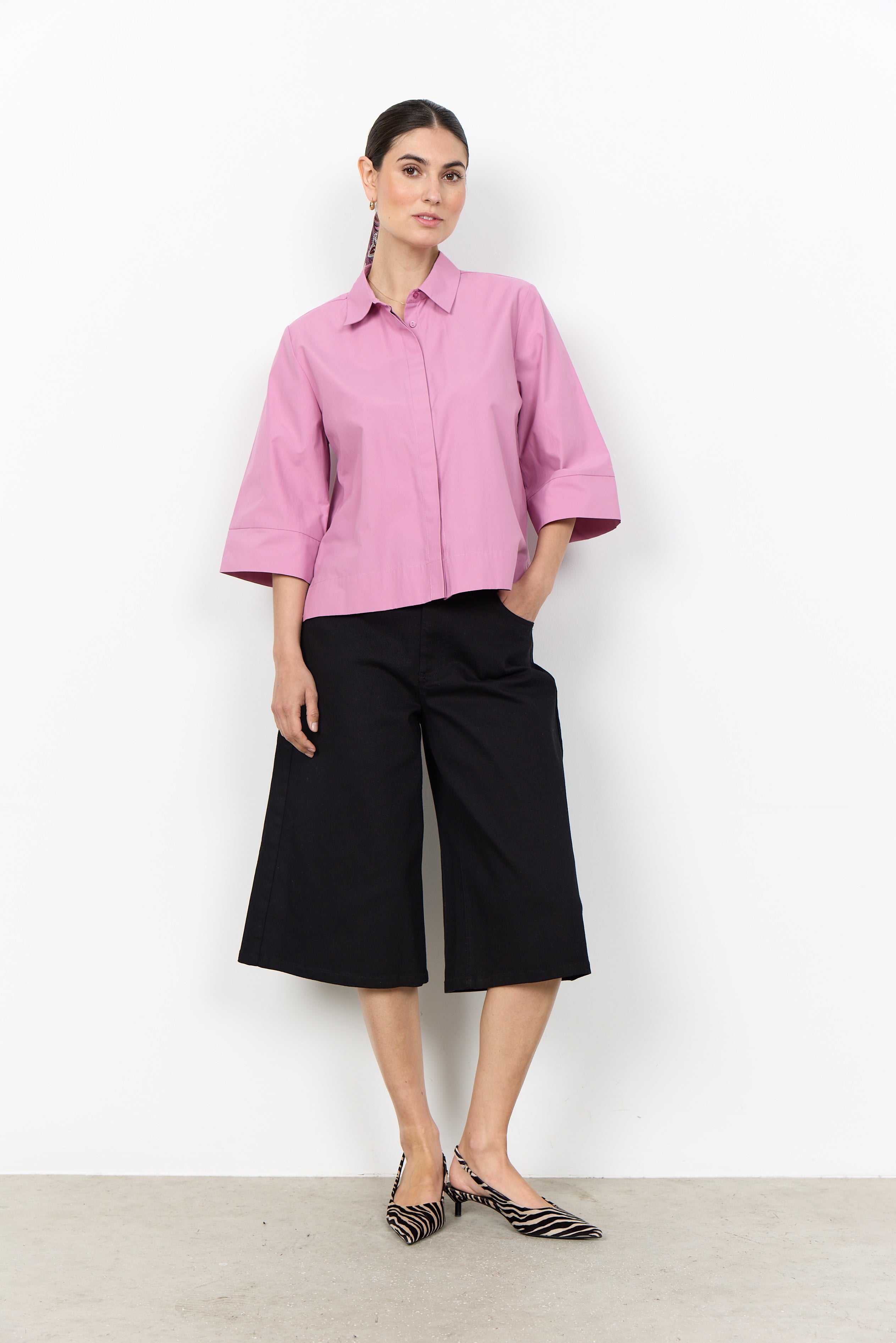 Soyaconcept Netti Short Sleeve Blouse - Pink