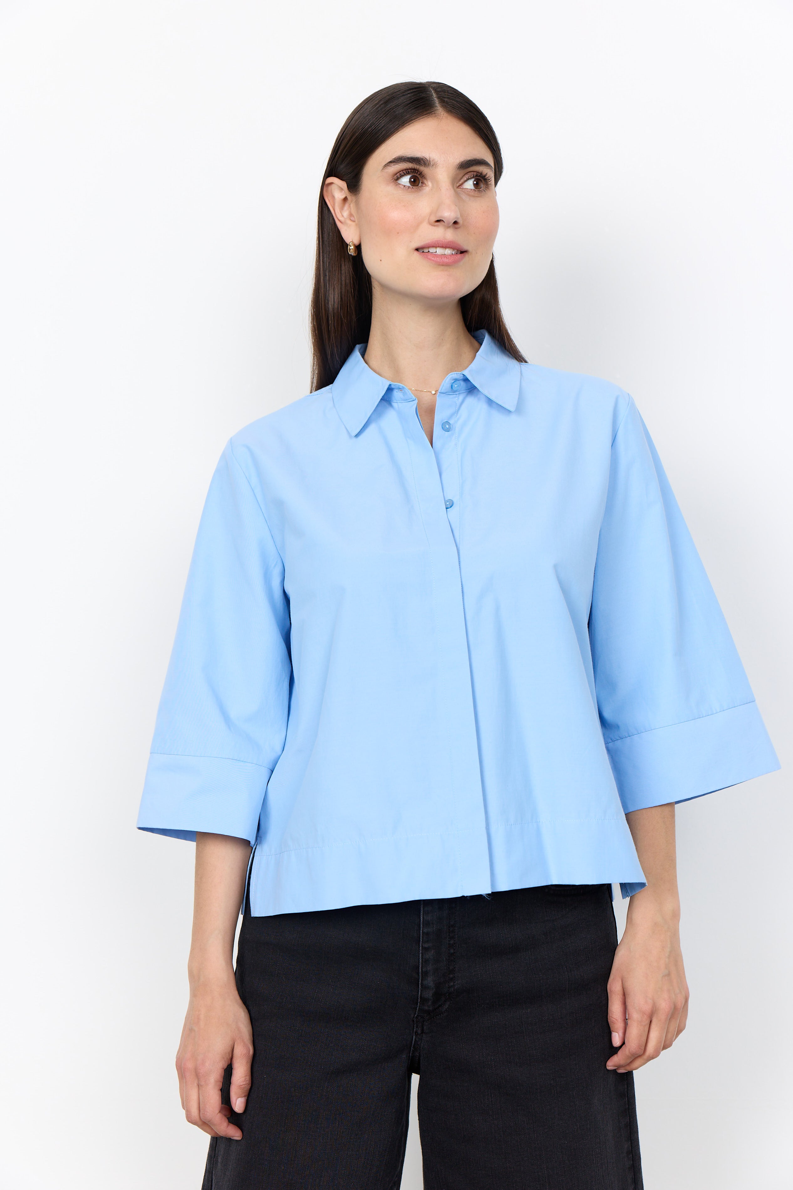 Soyaconcept Netti Short Sleeve Blouse - Blue