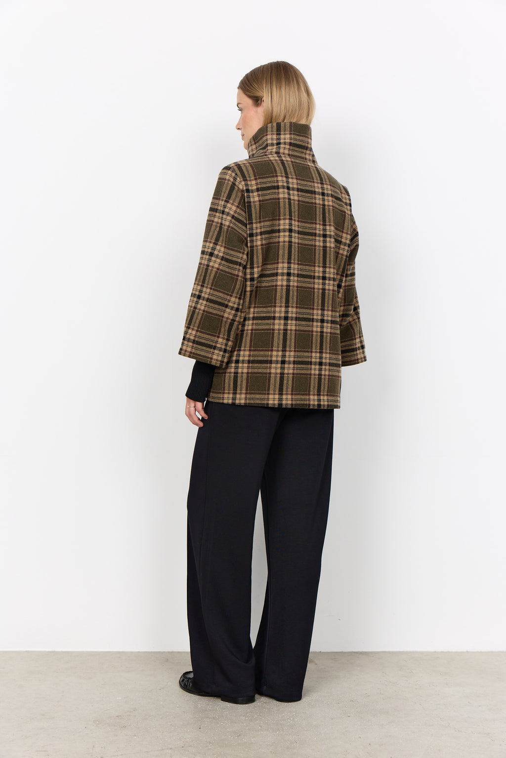 Soyaconcept Gerlinde Ribbed Cuff Check Jacket