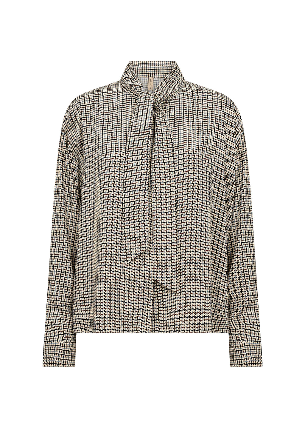 Soyaconcept Halia Check Tie Neck Shirt