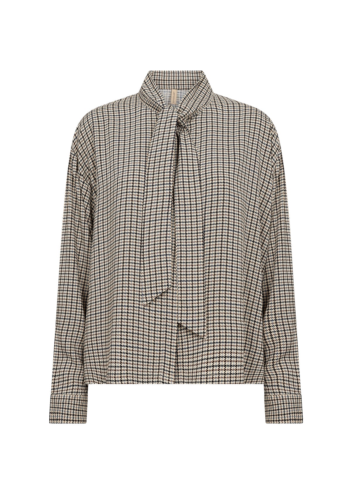 Soyaconcept Halia Check Tie Neck Shirt
