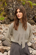 Soyaconcept Halia Check Tie Neck Shirt