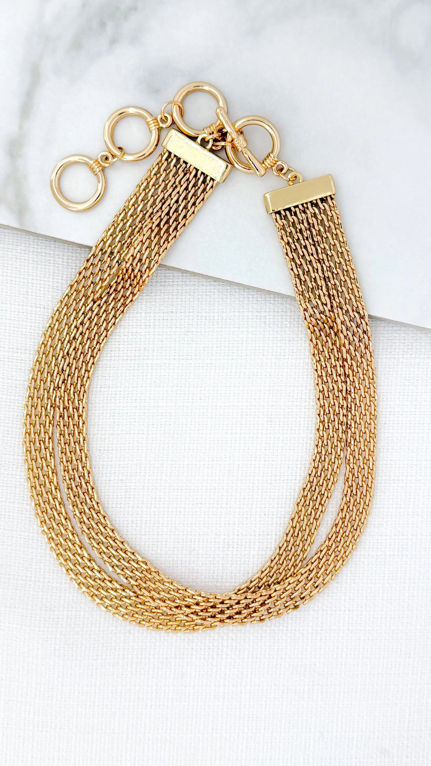 Envy Double Layer Mesh Necklace