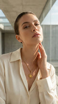 Envy Sun Charm Box Chain Pendant Necklace
