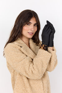Soyaconcept Nie Animal Trim Gloves Black