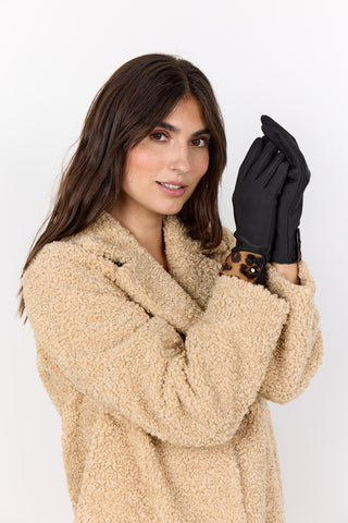 Soyaconcept Nie Animal Trim Gloves Black