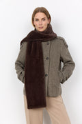 Soyaconcept Venda Faux Fur Scarf - Chocolate