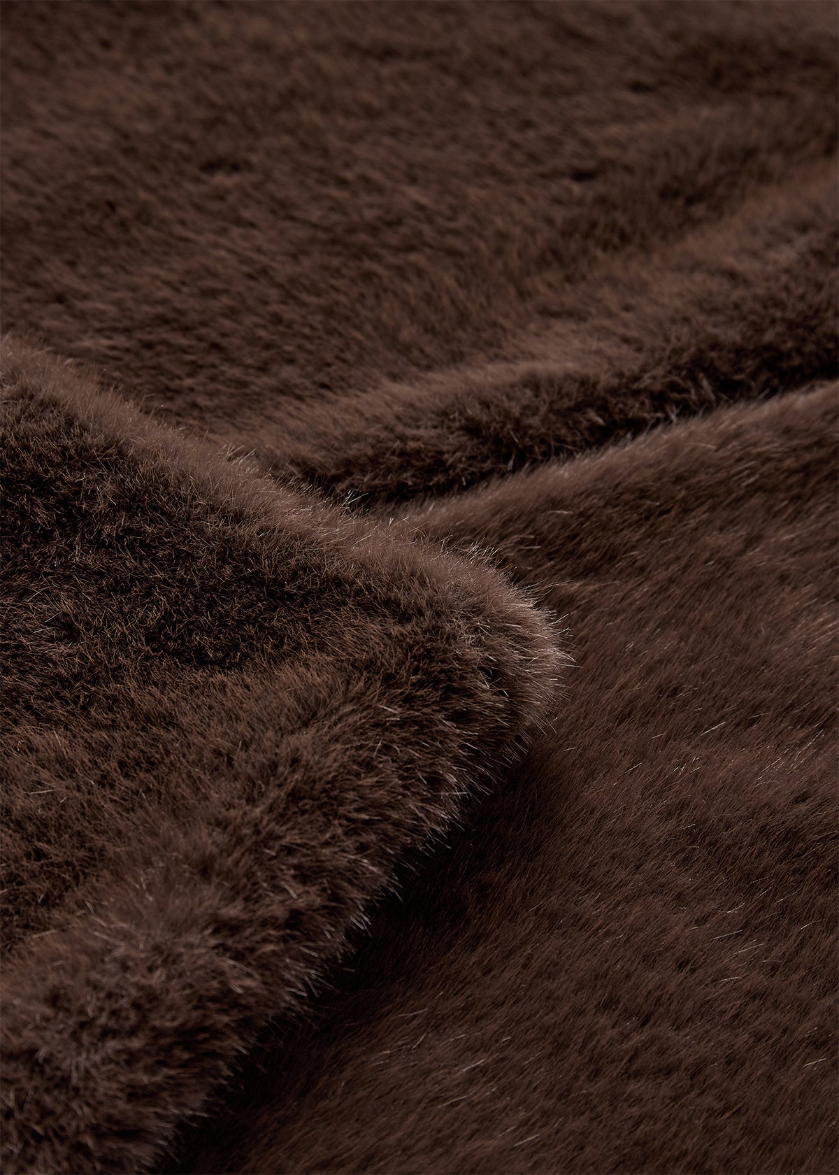 Soyaconcept Venda Faux Fur Scarf - Chocolate