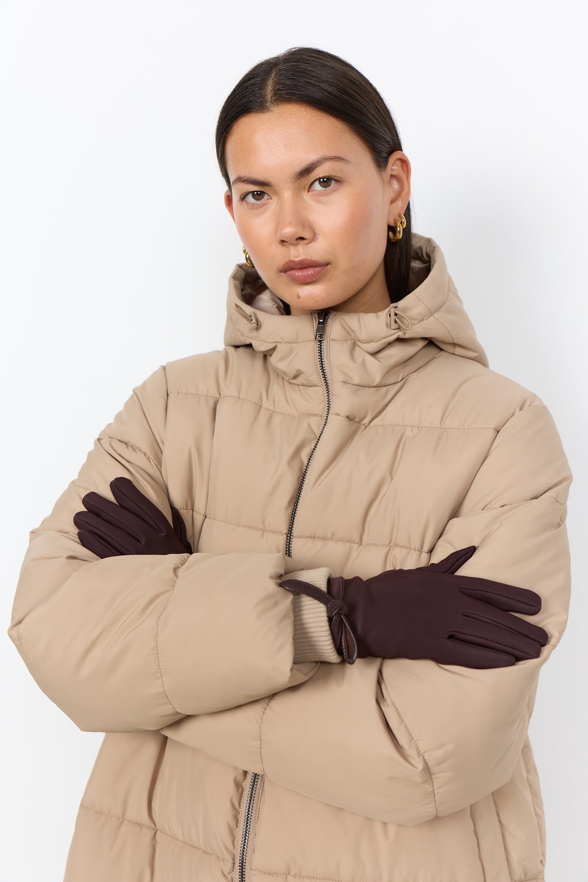 Soyaconcept Nie Bow Gloves - Chocolate