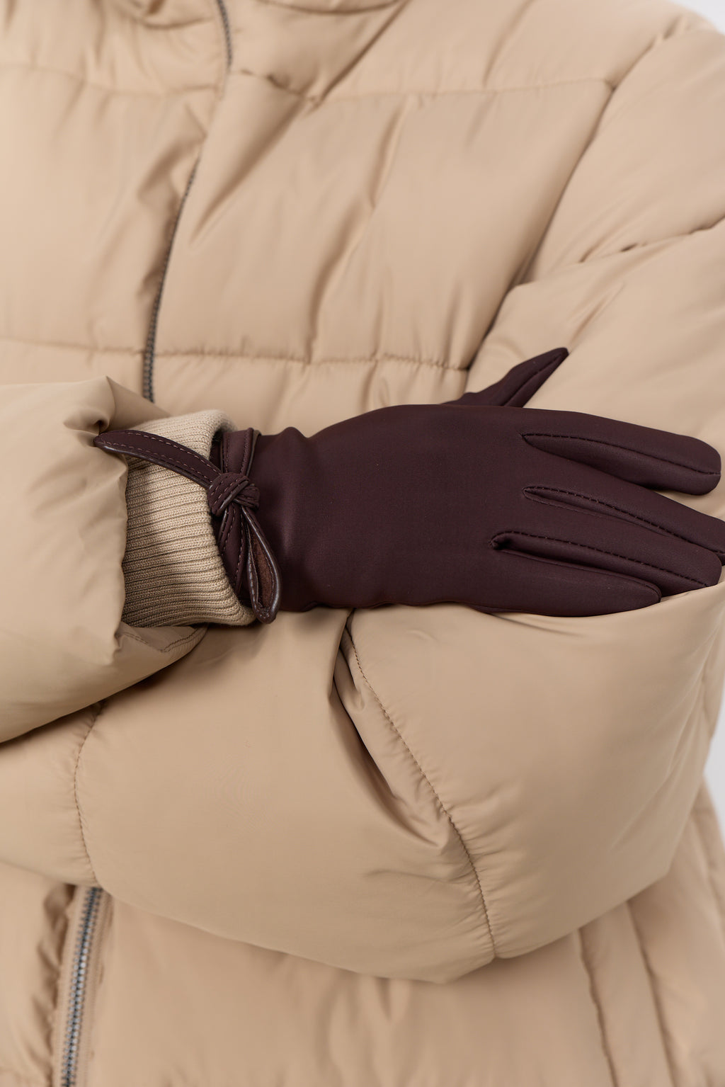 Soyaconcept Nie Bow Gloves - Chocolate