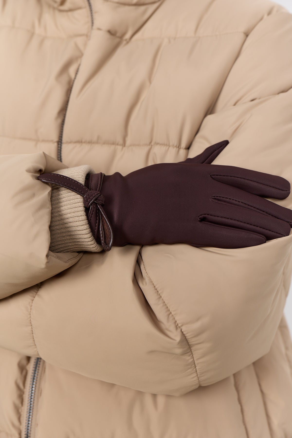Soyaconcept Nie Bow Gloves - Chocolate