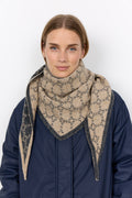 Soyaconcept Golly Geometric Detail Triangle Scarf