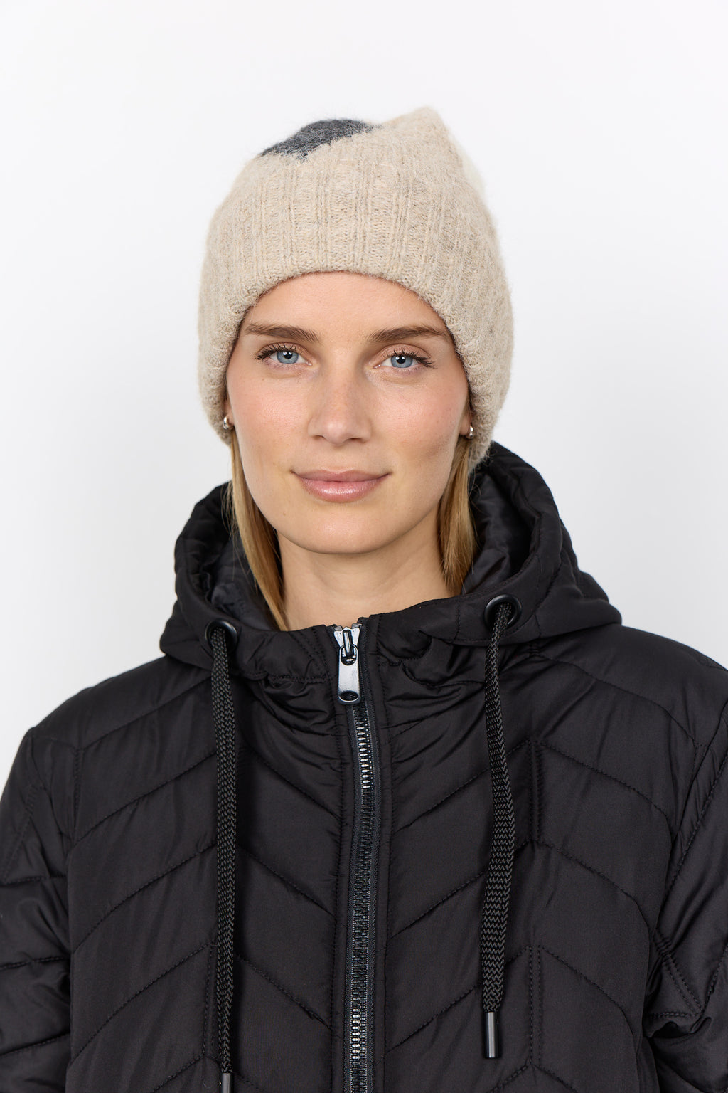 Soyaconcept Gittemaj Argyle Diamond Knit Hat