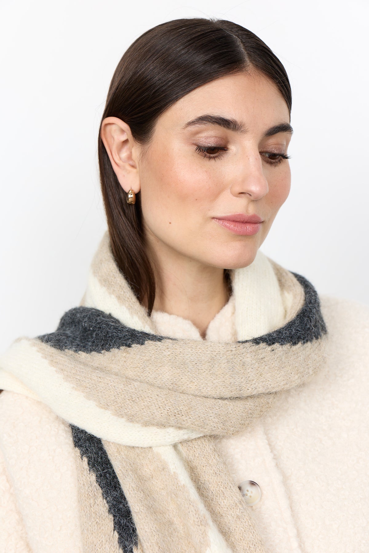 Soyaconcept Gittemaj Soft Argyle Diamond Scarf