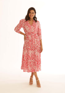 Pomodoro Petal Midi Dress