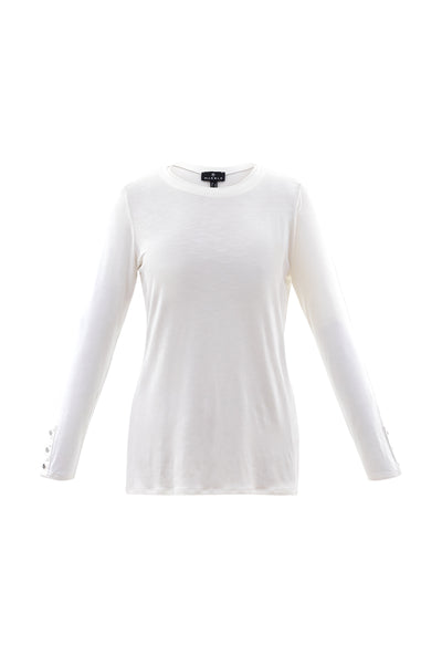 Marble Fashions Ivory Roundneck T-Shirt