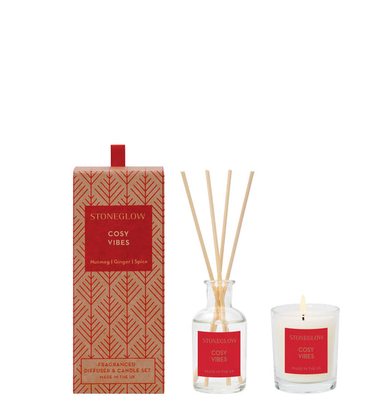 Stoneglow Cosy Vibes Candle & Diffuser Gift Set