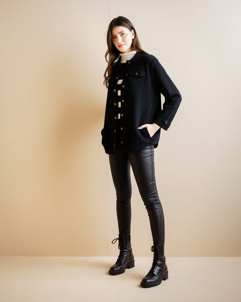 Marble Fashions Pocket Detail Knitted Jacket