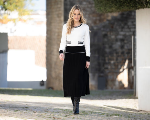 Marble Fashions Two Tone Pocket Jumper