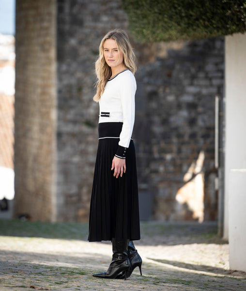 Marble Fashions Two Tone Pocket Jumper