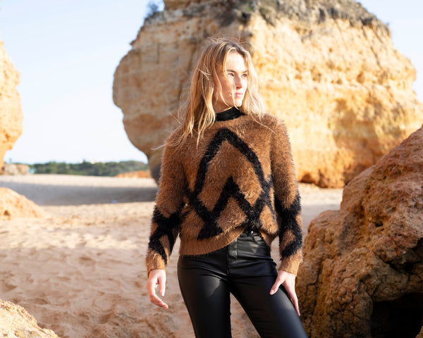 Marble Fashions Reversible Knit Jumper